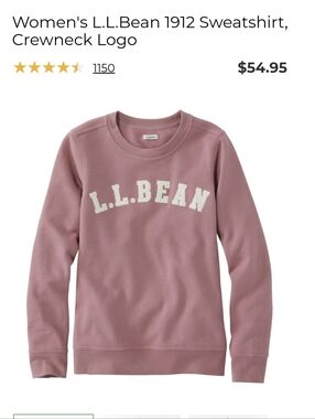 Mauve Crew Neck Logo Sweatshirt